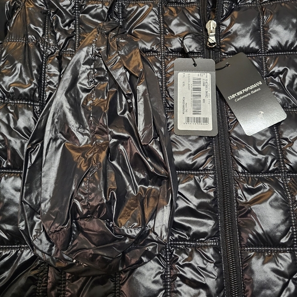 Emporio Armani Black Quilted Women's Jacket - Picture 9 of 13